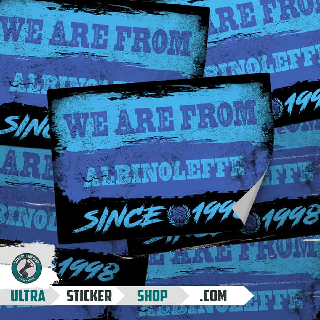 We are from AlbinoLeffe since 1998 Stickers