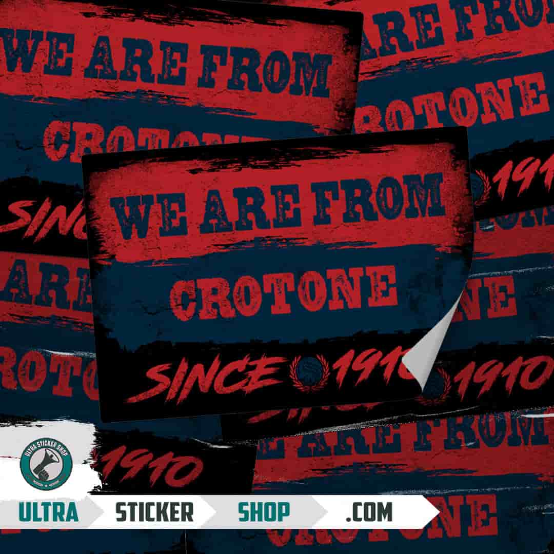 We are from Crotone since 1910 Stickers