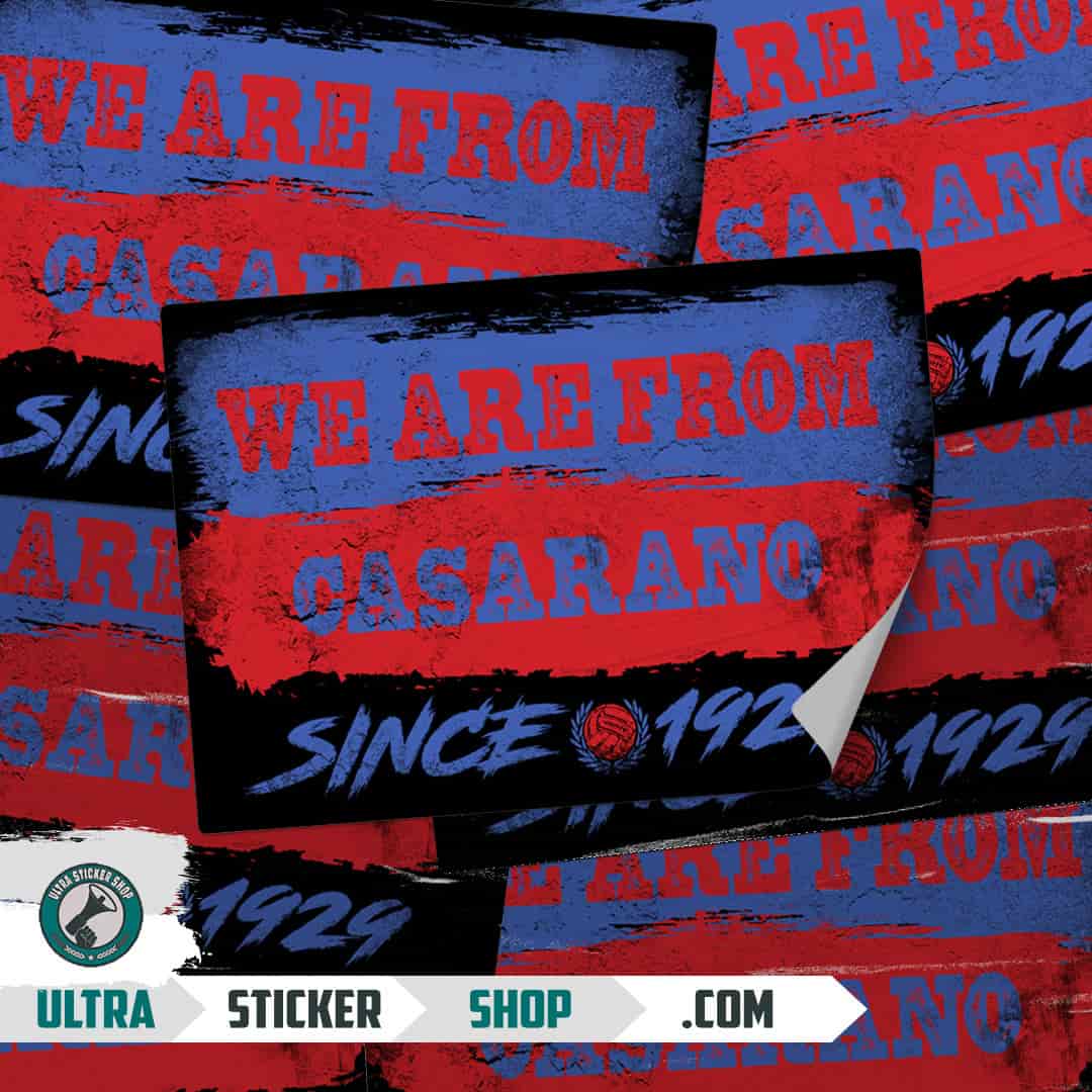 We are from Casarano since 1929 Stickers