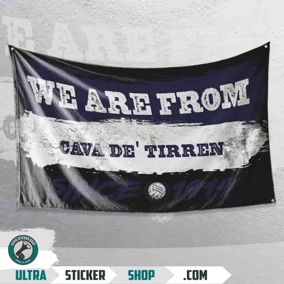 We are from Cava de' Tirren since 1919 Flag