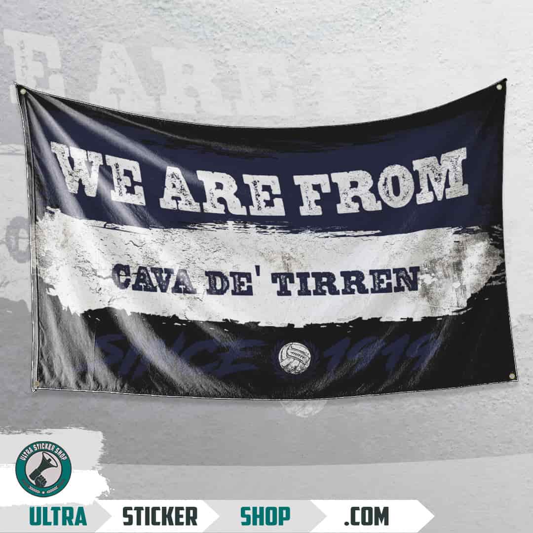 We are from Cava de' Tirren since 1919 Flag