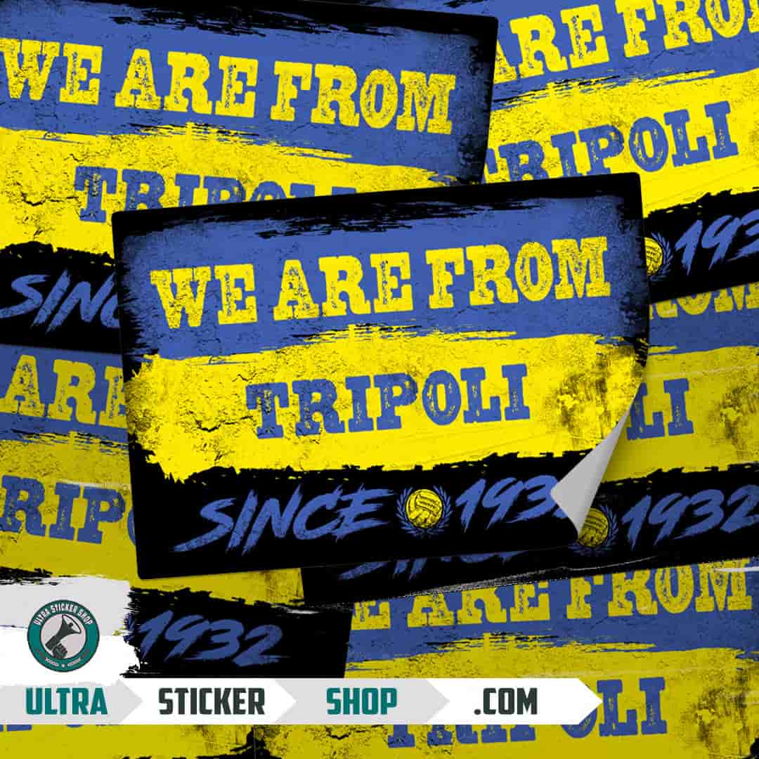 We are from Tripoli since 1932 Stickers