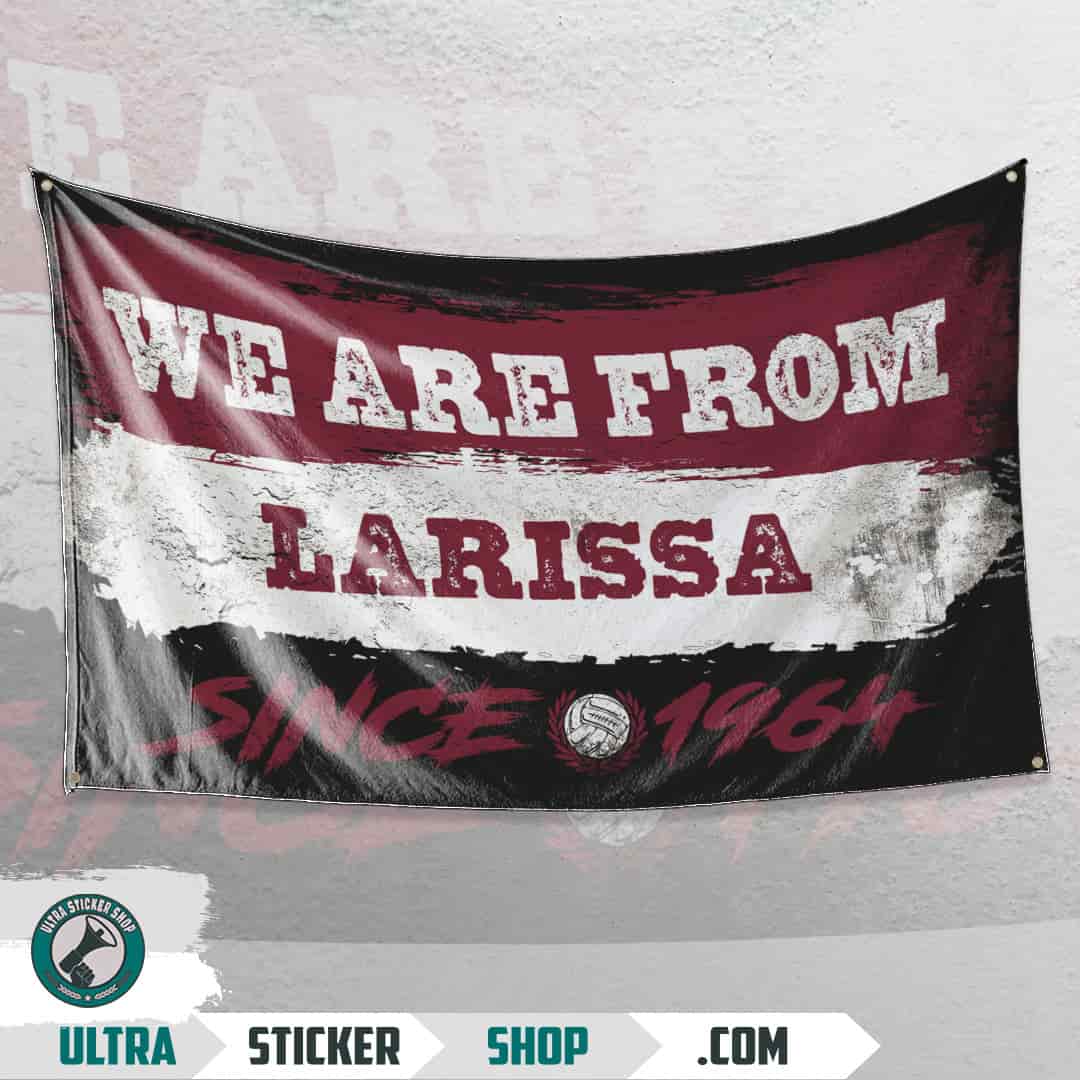 We are from Larissa since 1964 Flag