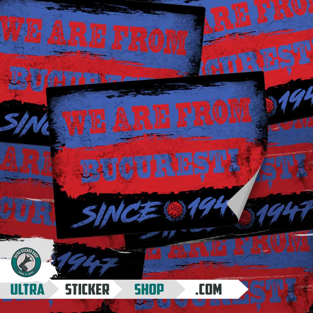 We are from București since 1947 Stickers