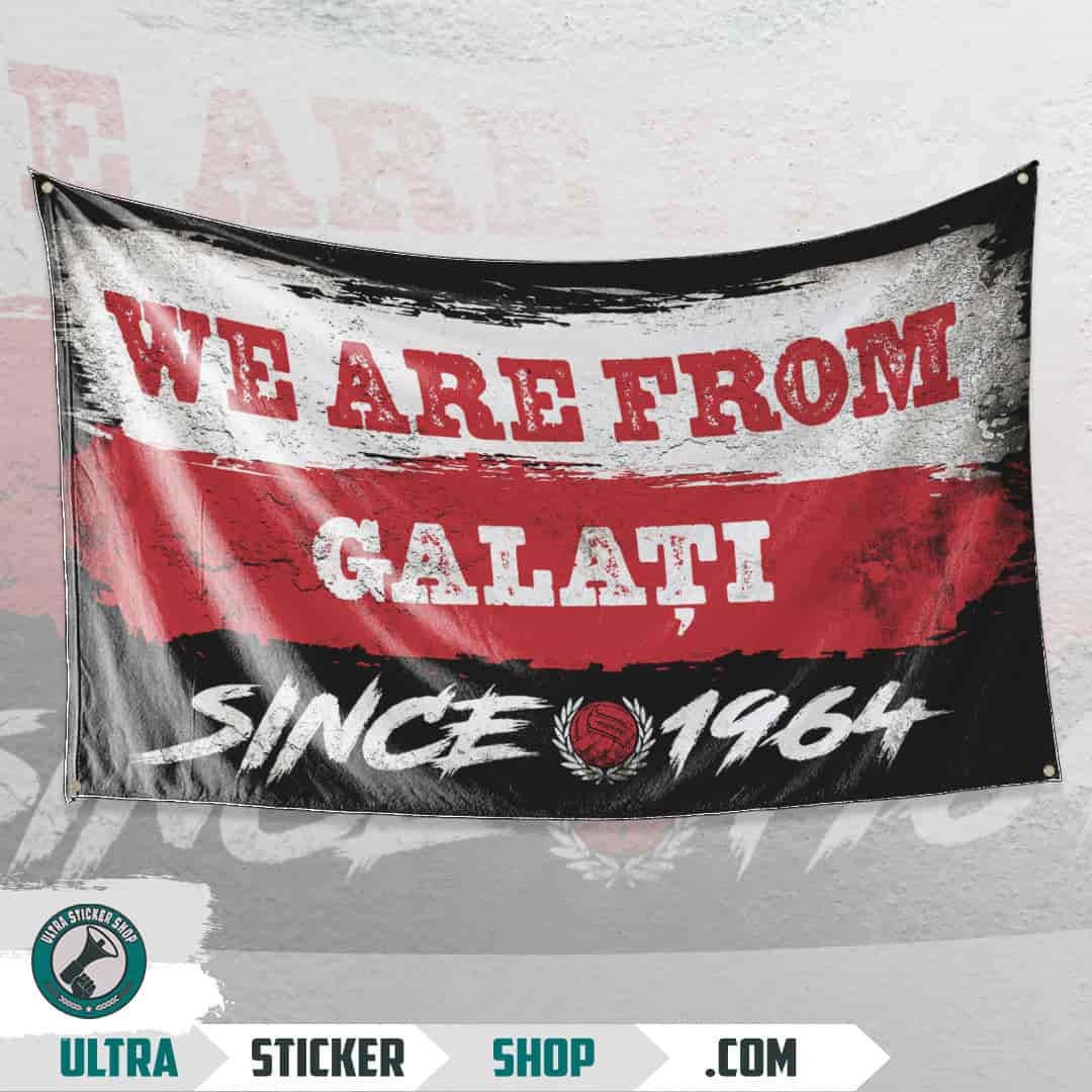 We are from Galați since 1964 Flag