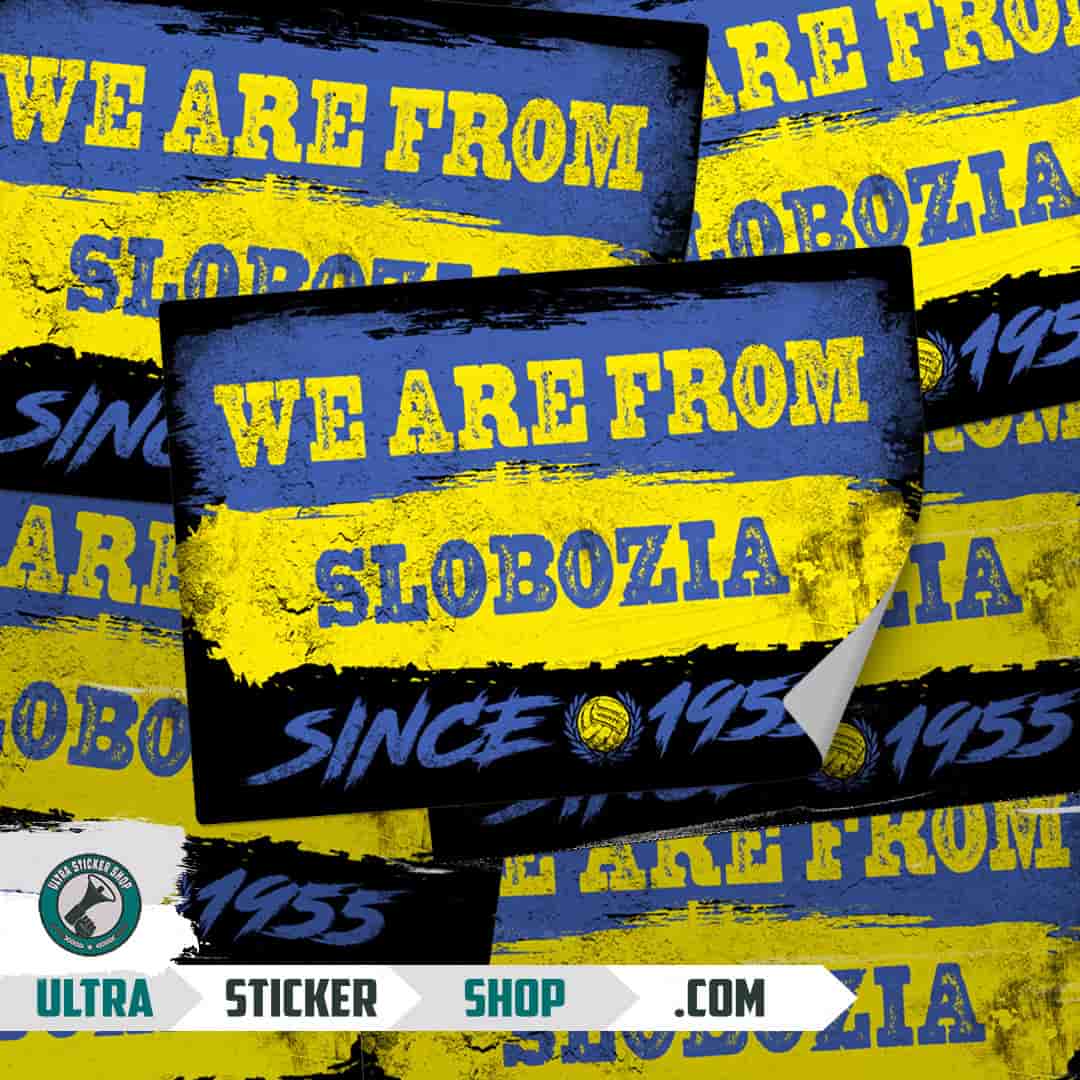 We are from Slobozia since 1955 Stickers