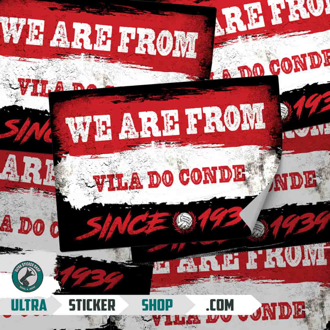 We are from Vila do Conde since 1939 Stickers