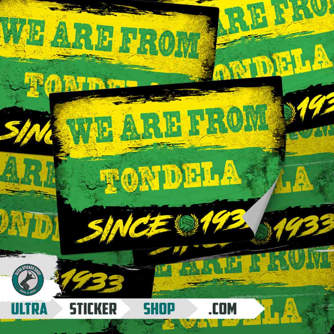 We are from Tondela since 1933 Stickers