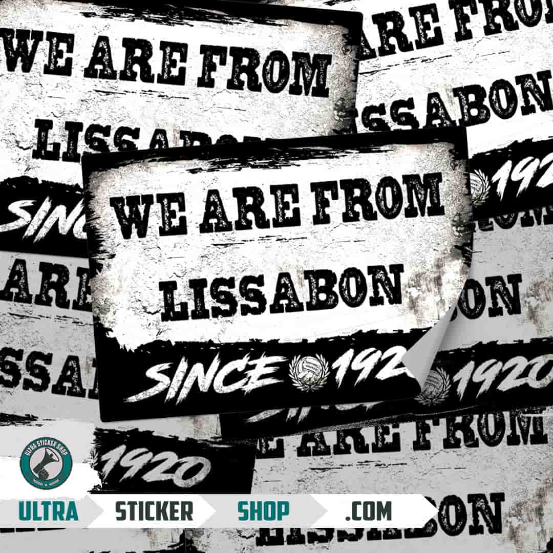 We are from Lissabon since 1920 Stickers