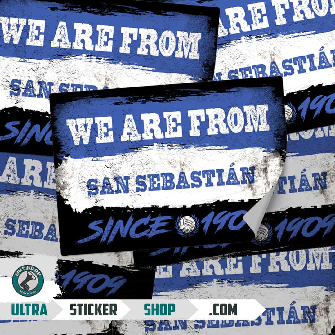 We are from San Sebastián since 1909 Stickers
