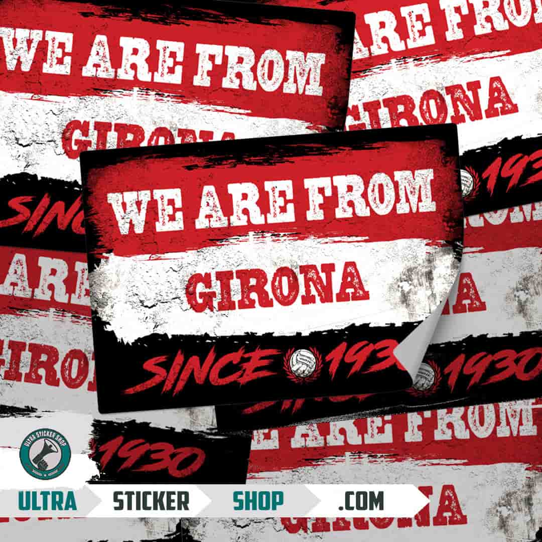 We are from Girona since 1930 Stickers