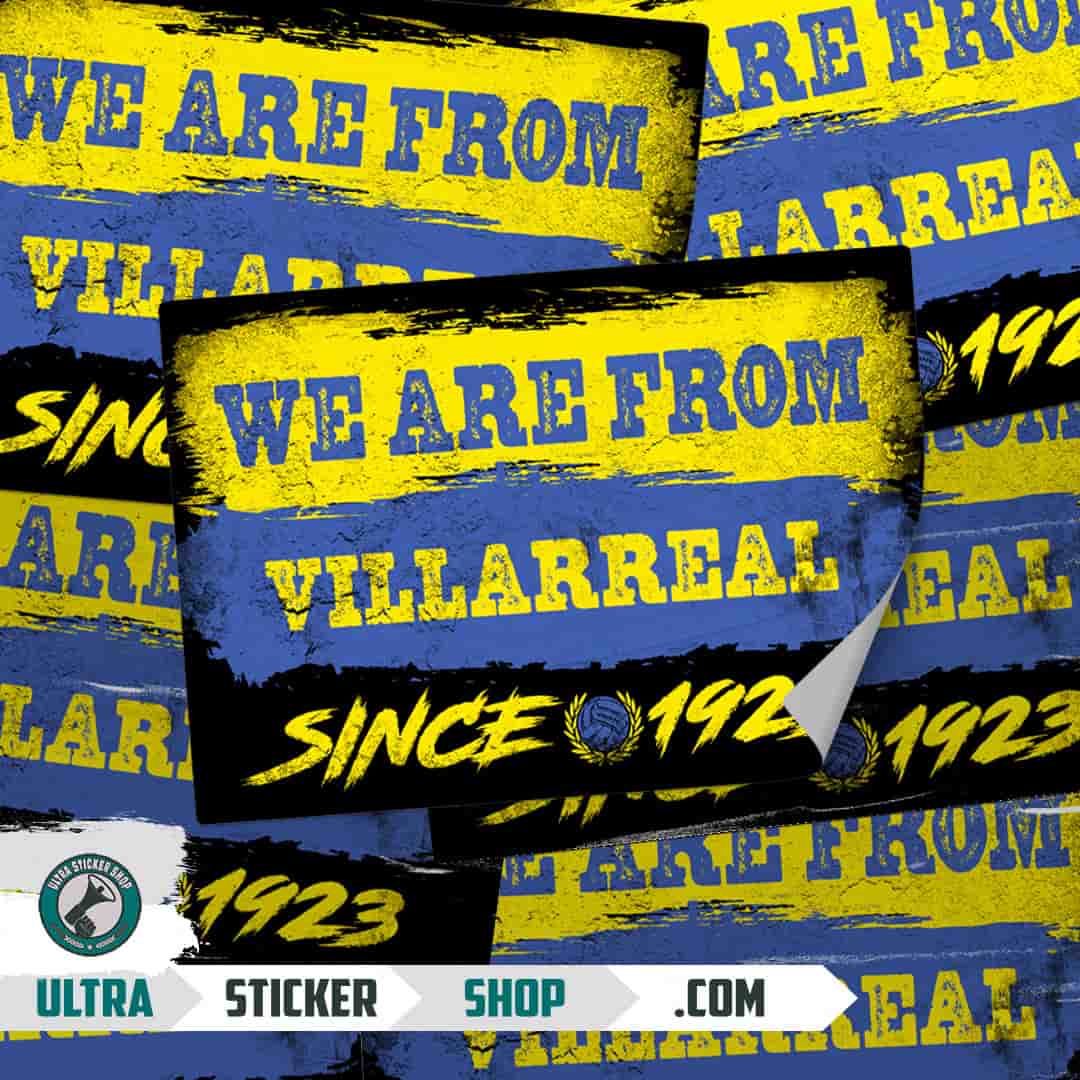 We are from Villarreal since 1923 Stickers
