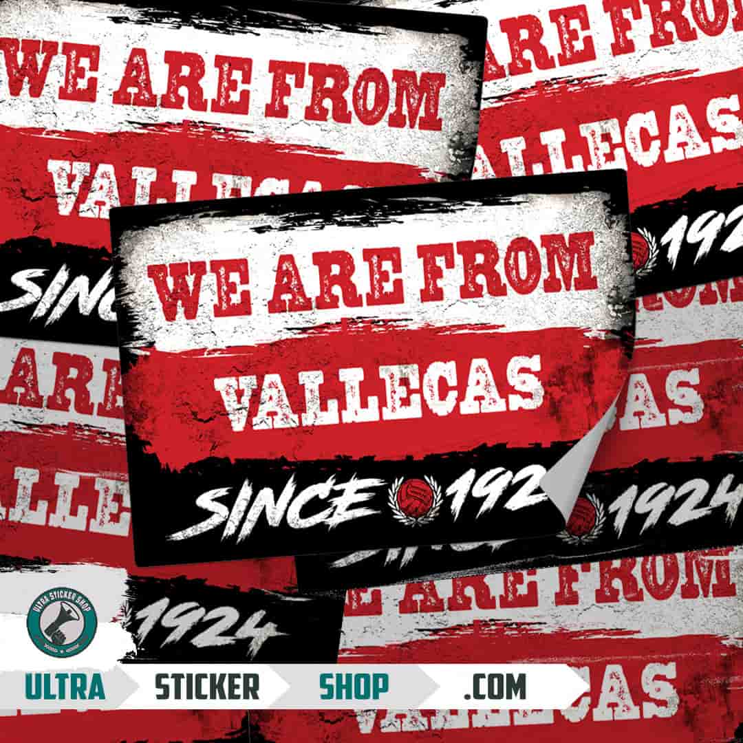 We are from Vallecas since 1924 Stickers