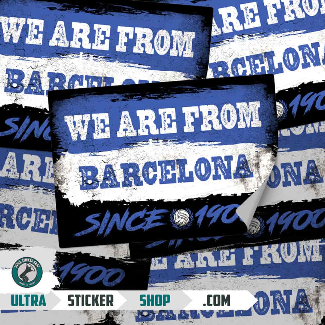We are from Barcelona since 1900 Stickers