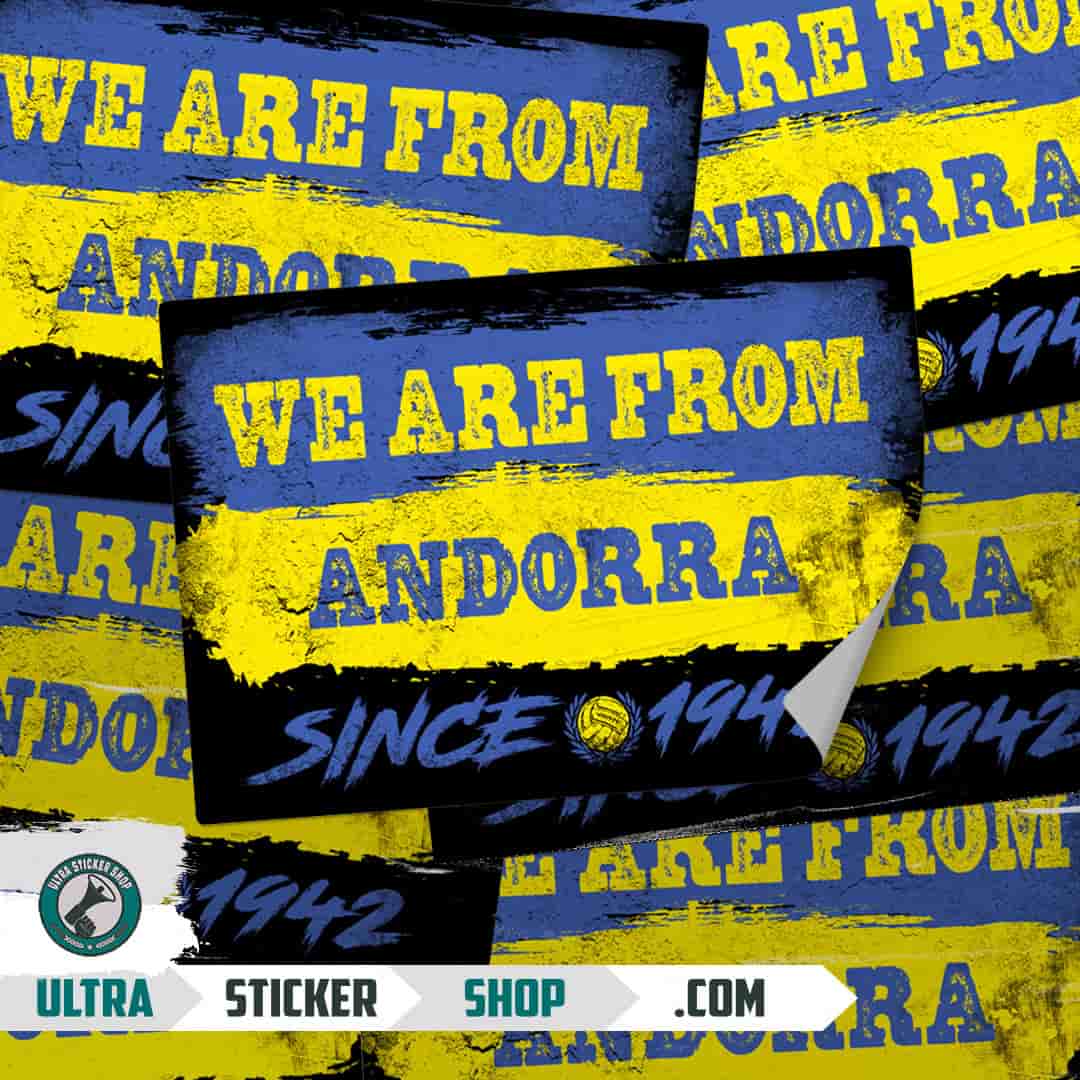 We are from Andorra since 1942 Stickers