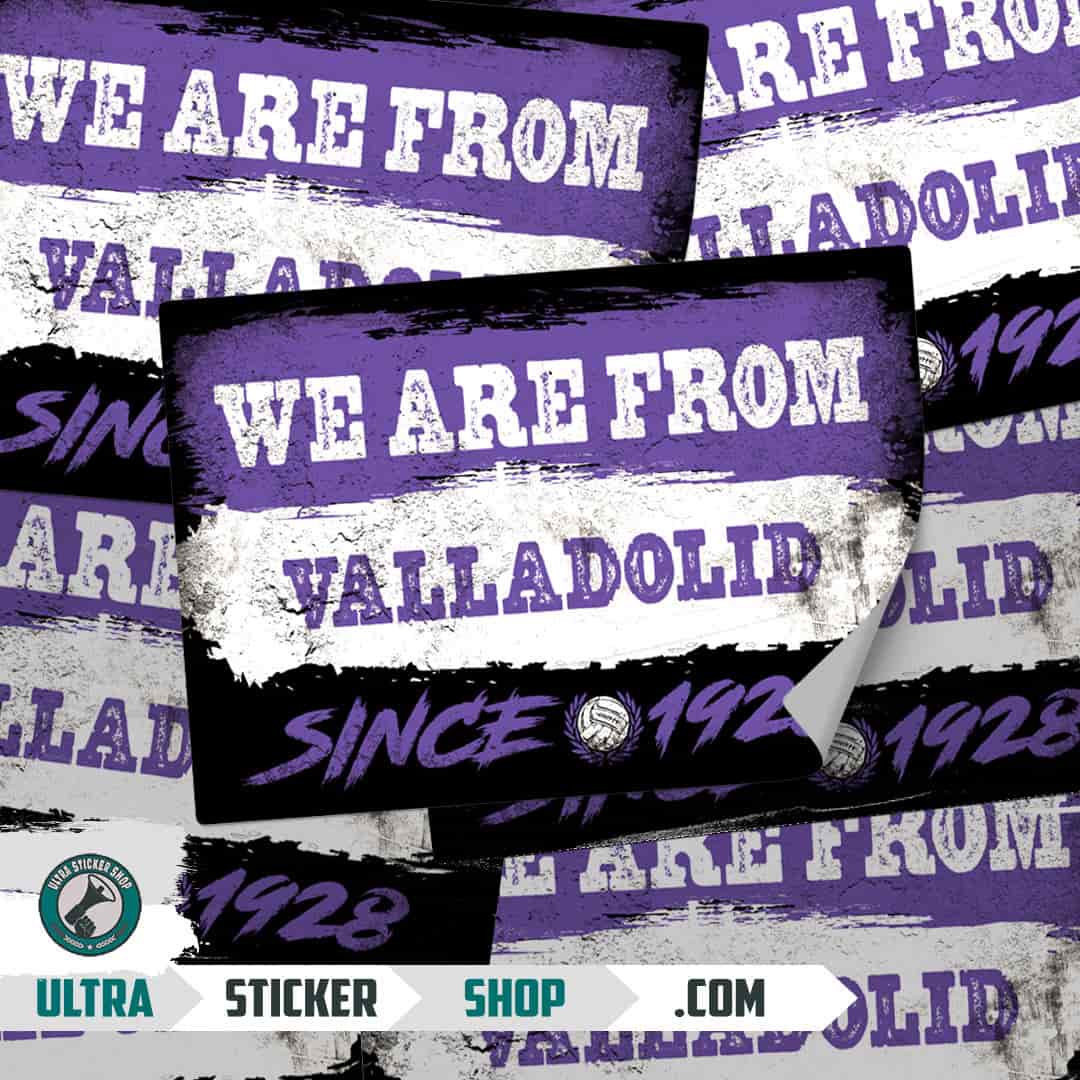 We are from Valladolid since 1928 Stickers