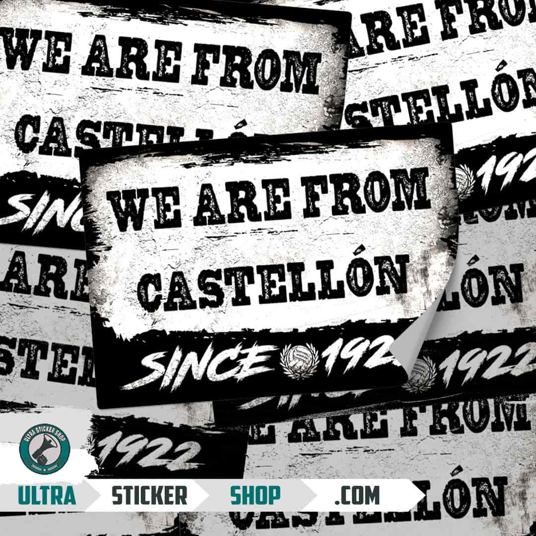 We are from Castellón since 1922 Stickers