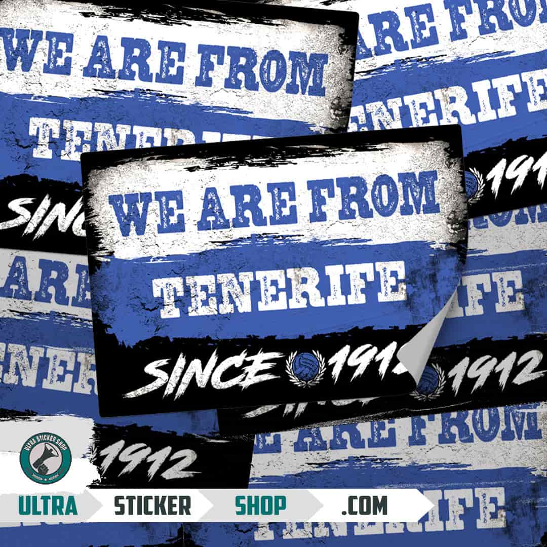 We are from Tenerife since 1912 Stickers
