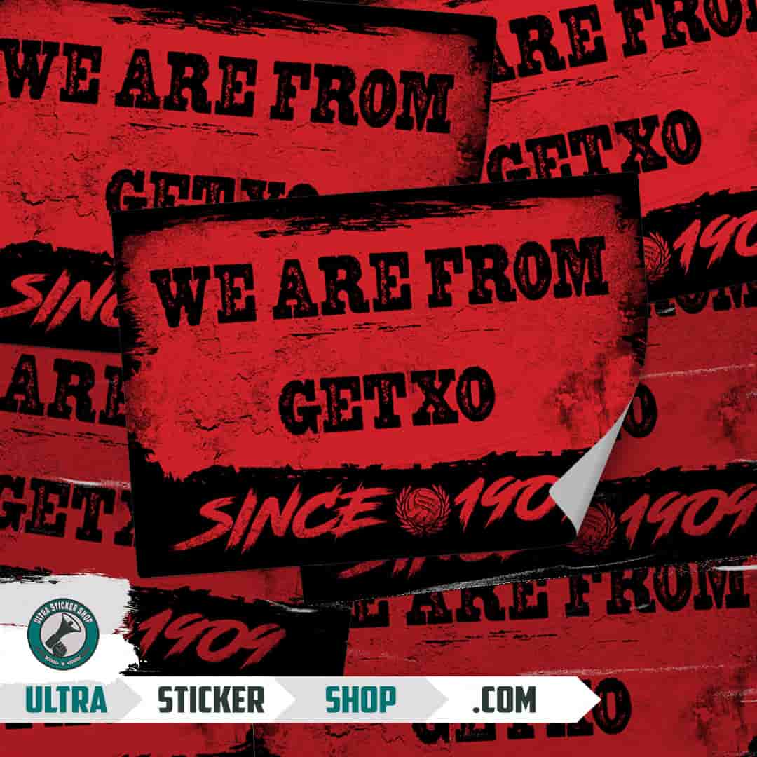 We are from Getxo since 1909 Stickers