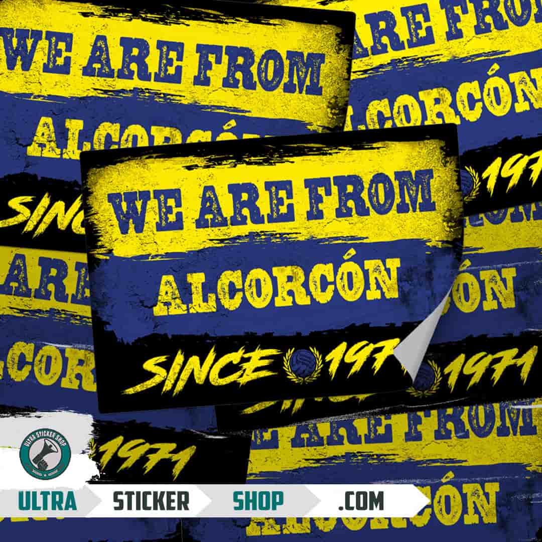 We are from Alcorcón since 1971 Stickers