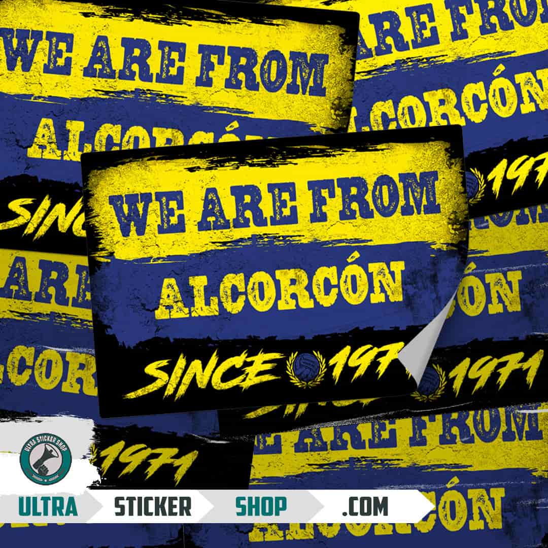 We are from Alcorcón since 1971 Stickers