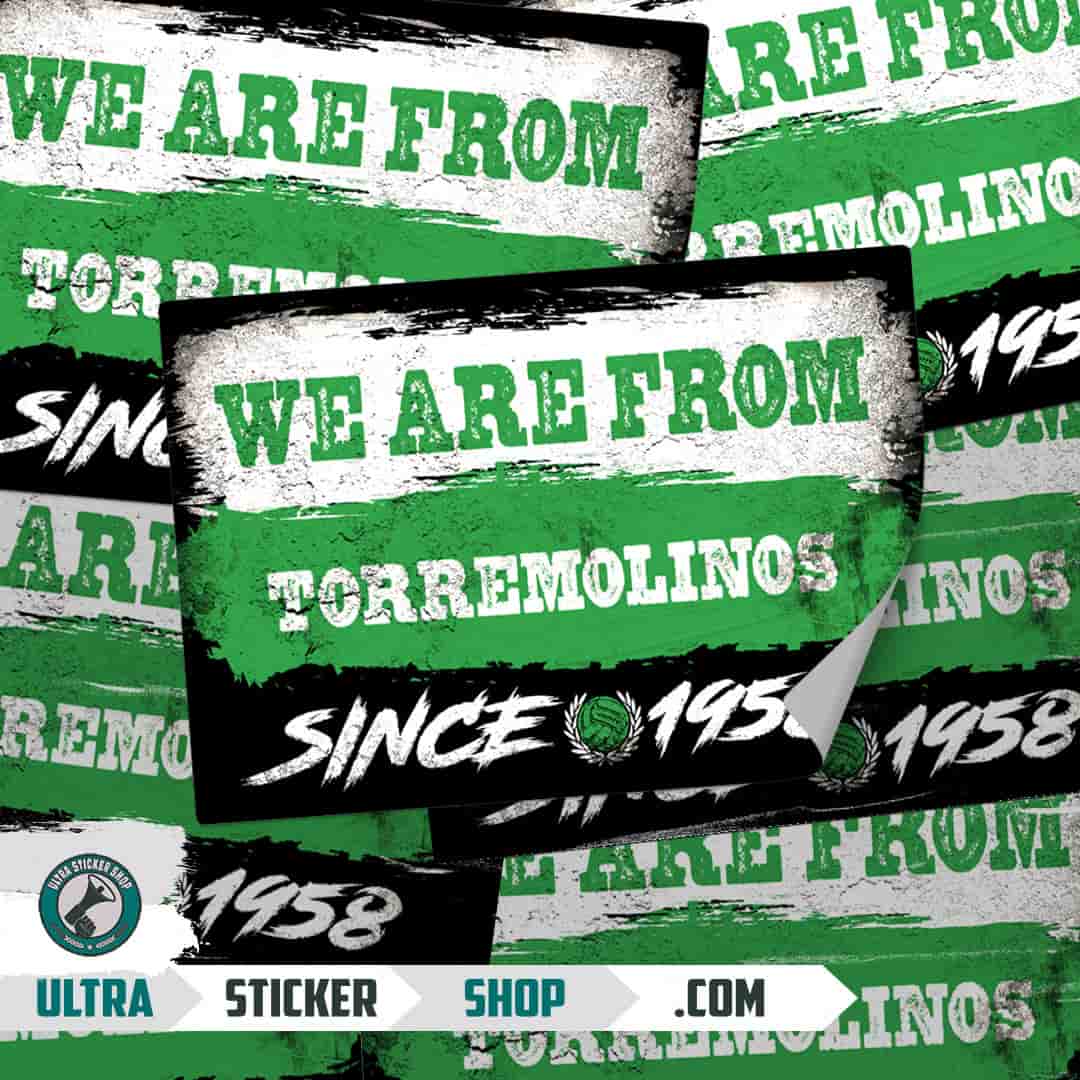 We are from Torremolinos since 1958 Stickers
