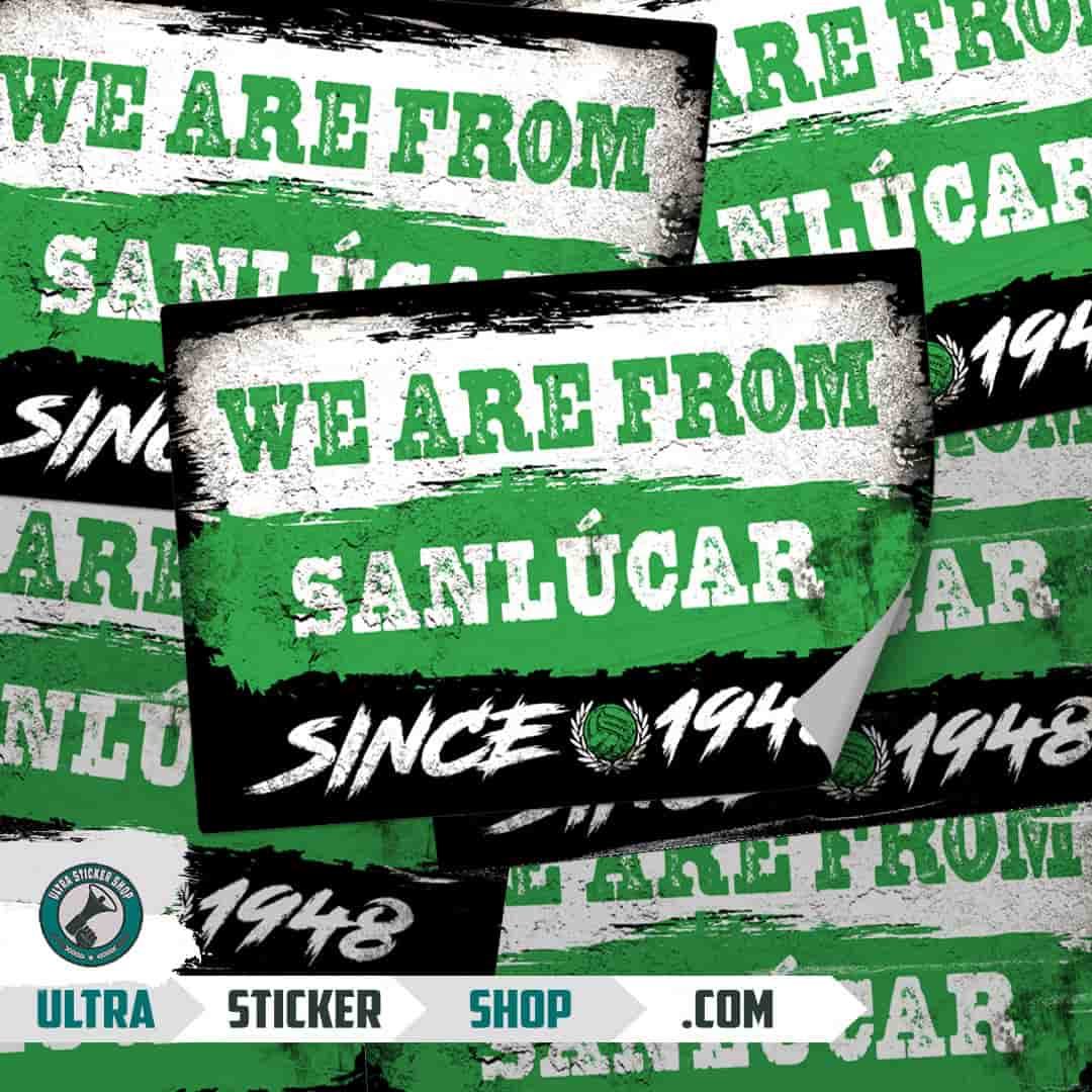 We are from Sanlúcar since 1948 Stickers