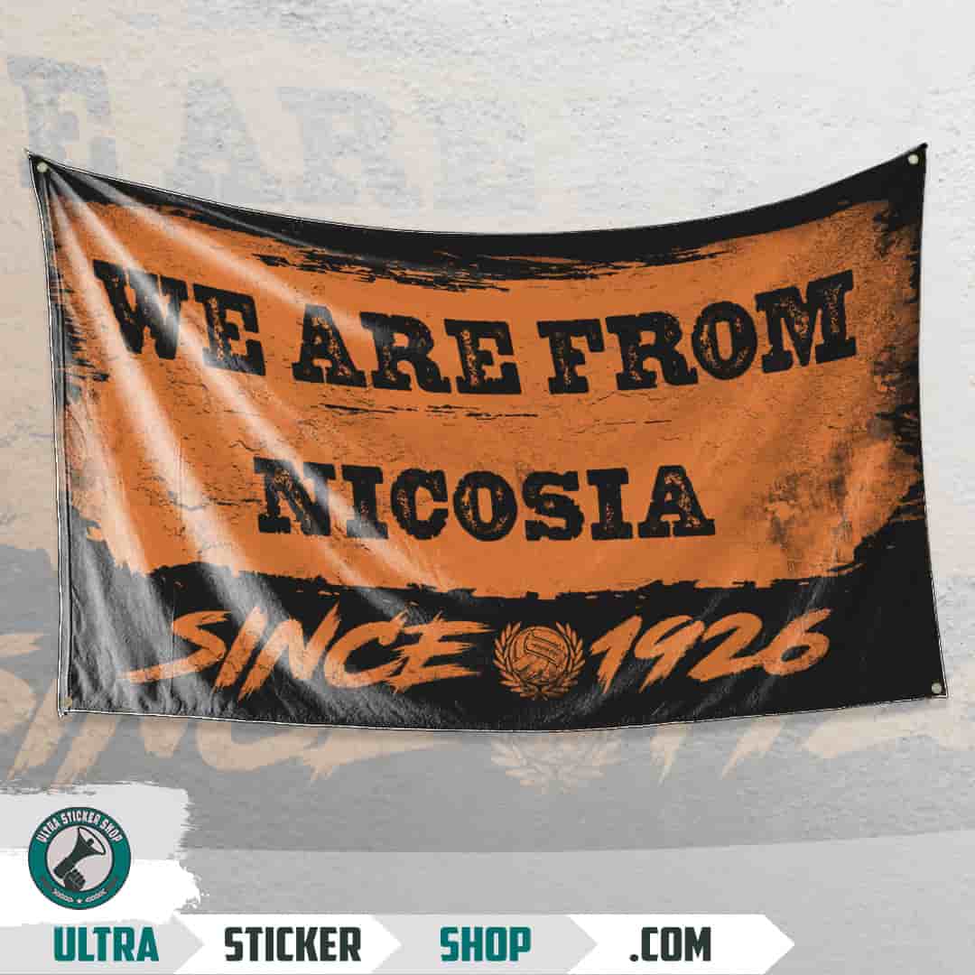 We are from Nicosia since 1926 Flag