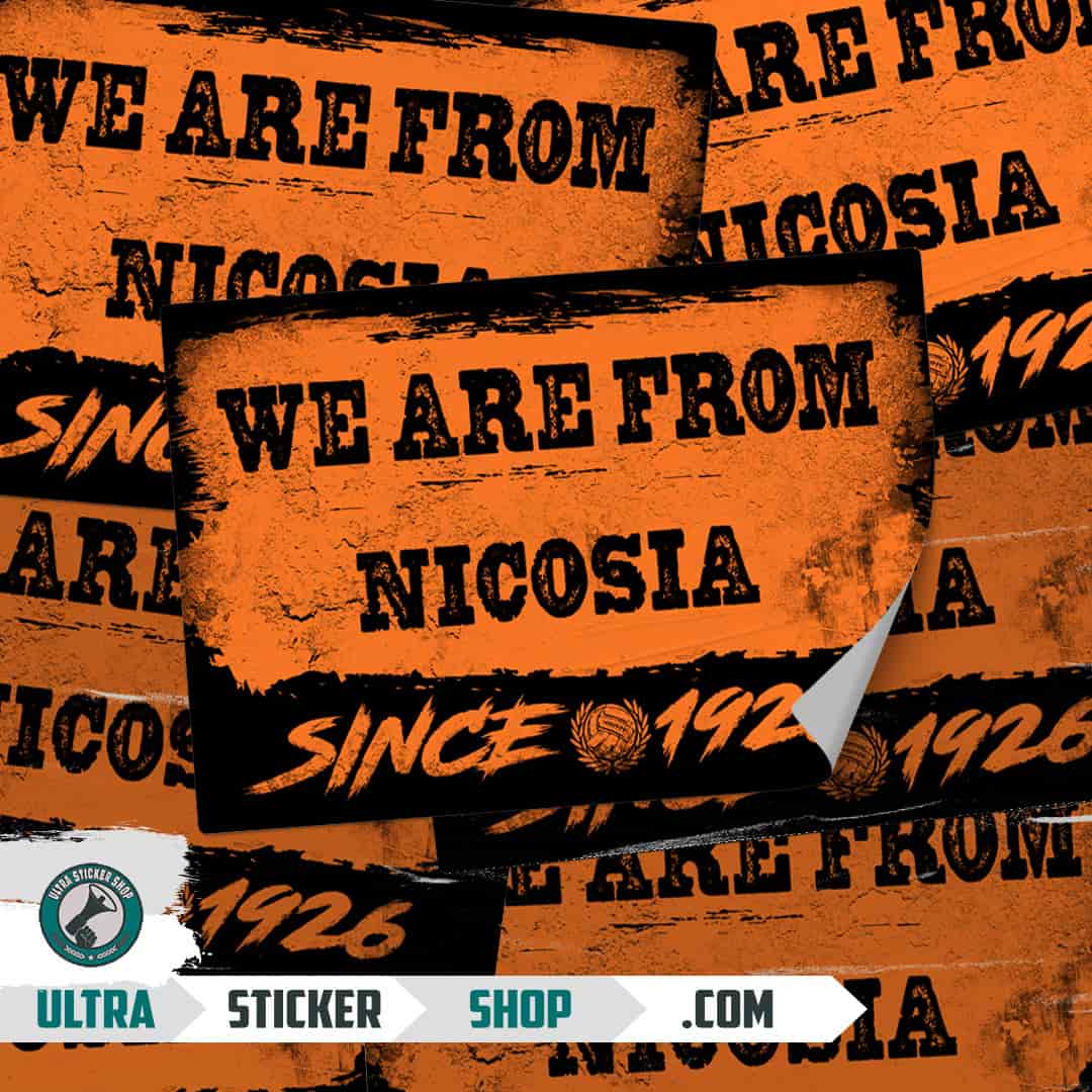 We are from Nicosia since 1926 Stickers