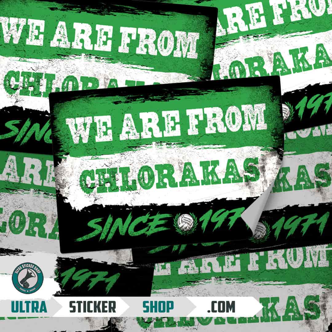 We are from Chlorakas since 1971 Stickers