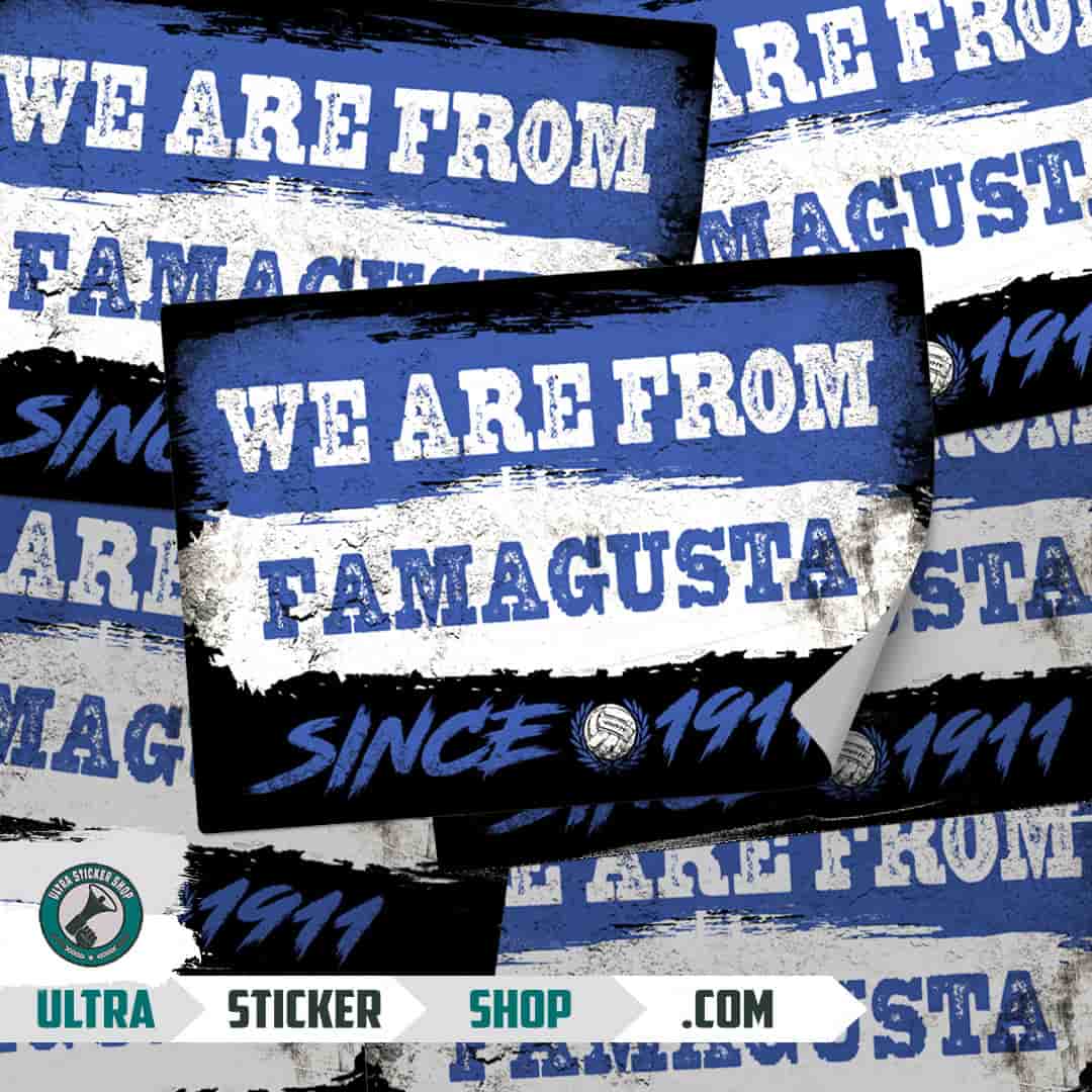 We are from Famagusta since 1911 Stickers