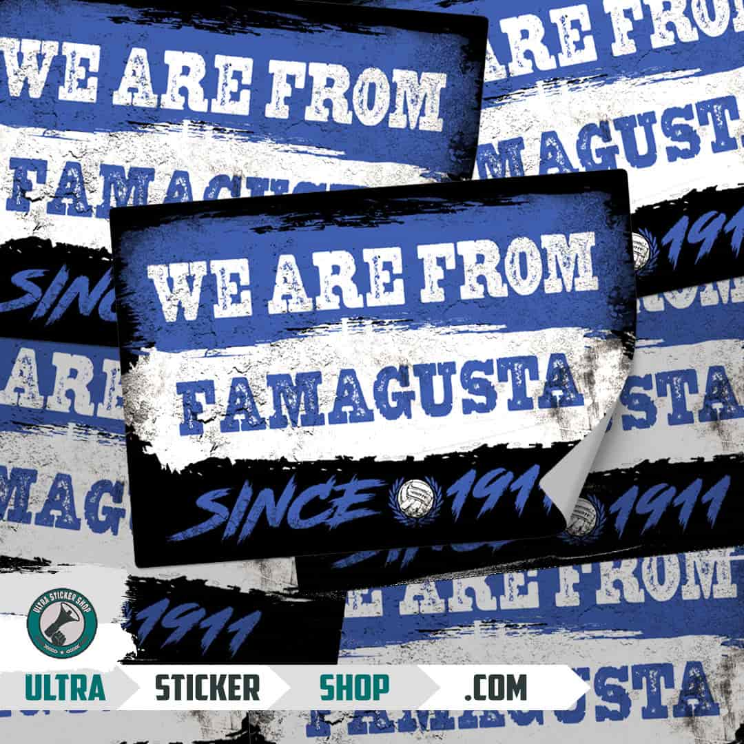 We are from Famagusta since 1911 Stickers
