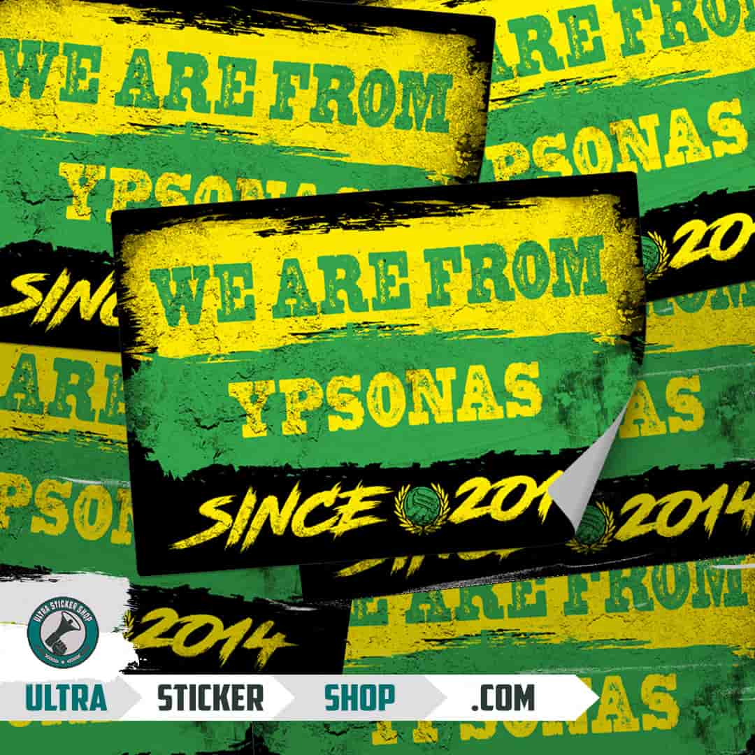 We are from Ypsonas since 2014 Stickers