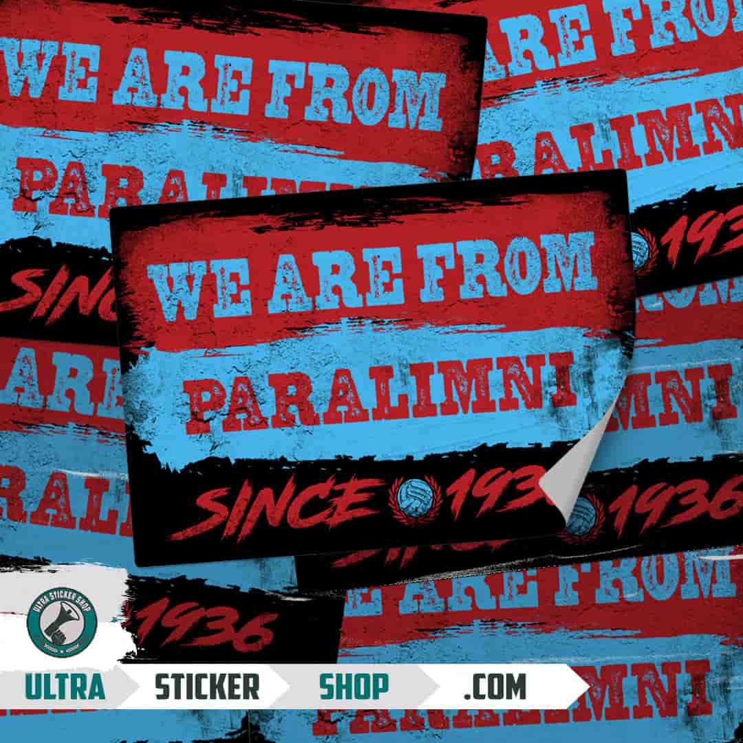 We are from Paralimni since 1936 Stickers