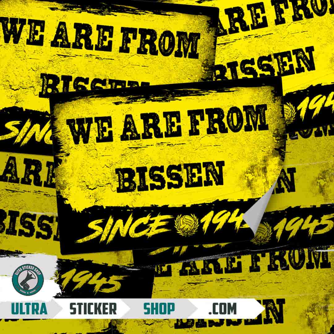 We are from Bissen since 1945 Stickers