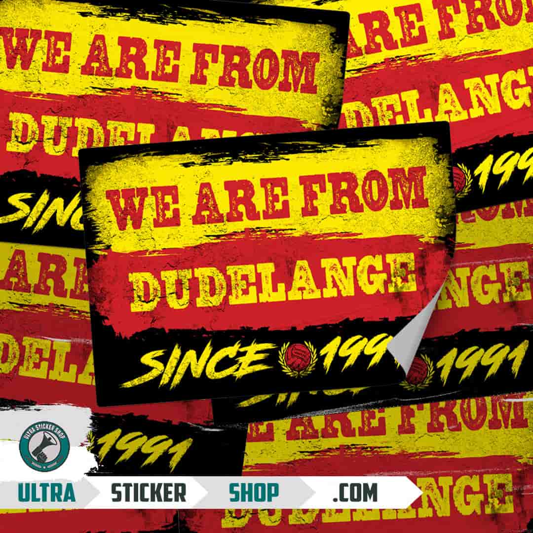 We are from Dudelange since 1991 Stickers