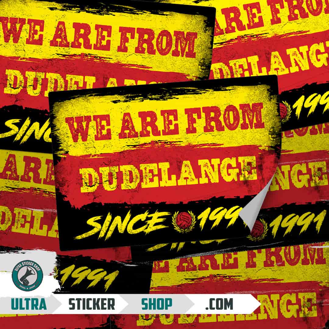 We are from Dudelange since 1991 Stickers