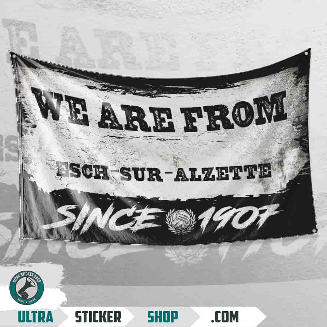 We are from Esch-sur-Alzette since 1907 Flag
