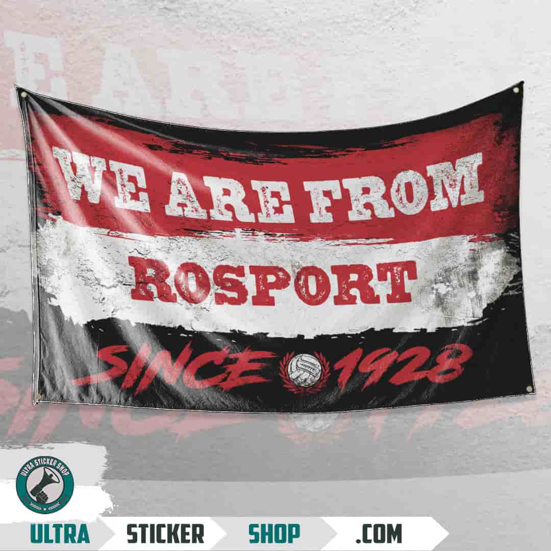 We are from Rosport since 1928 Flag