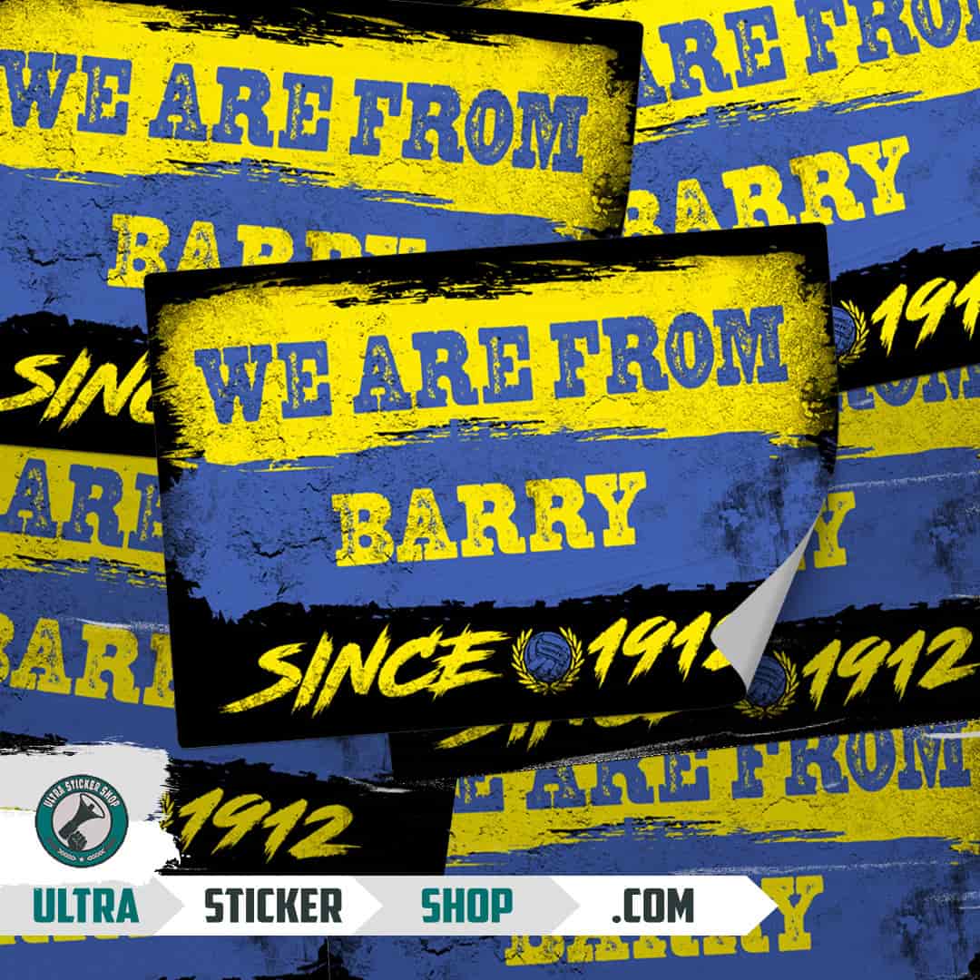 We are from Barry since 1912 Stickers