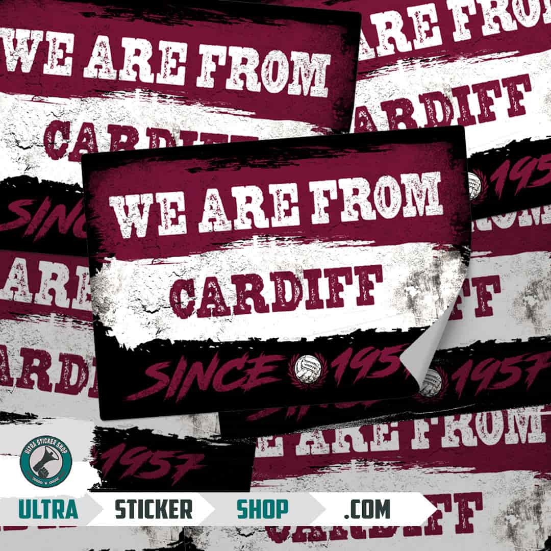 We are from Cardiff since 1957 Stickers