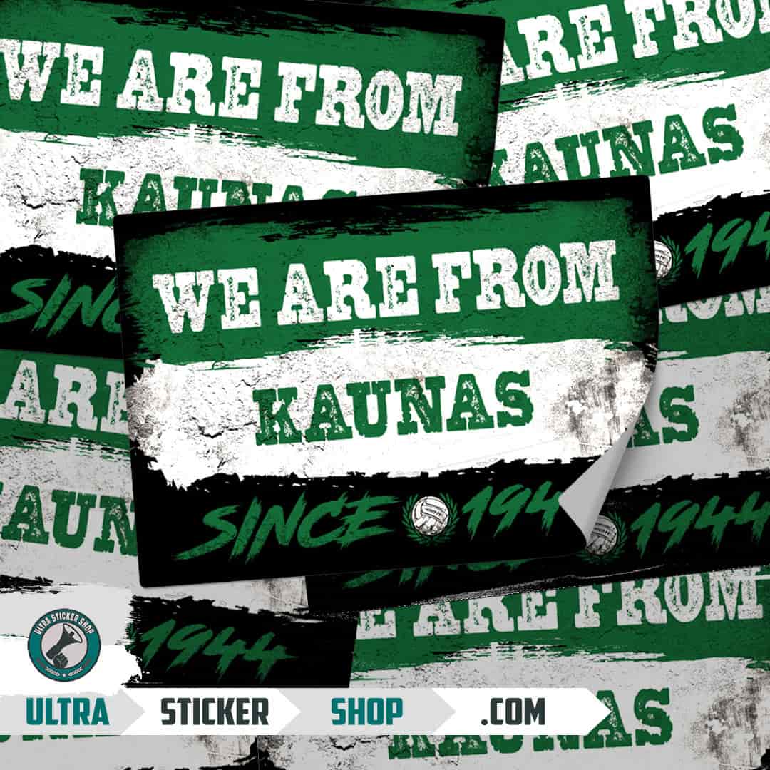 We are from Kaunas since 1944 Stickers