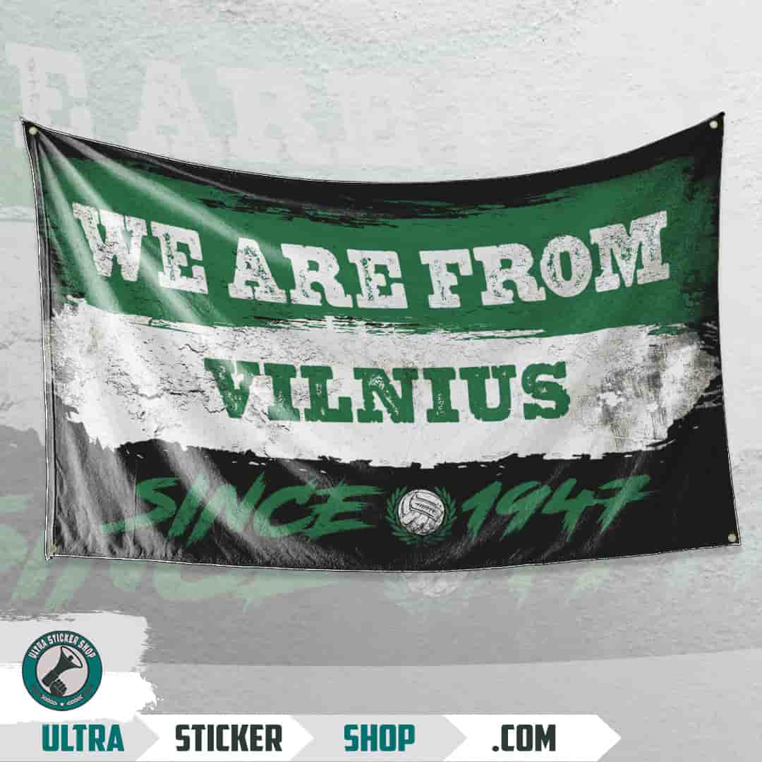 We are from Vilnius since 1947 Flag