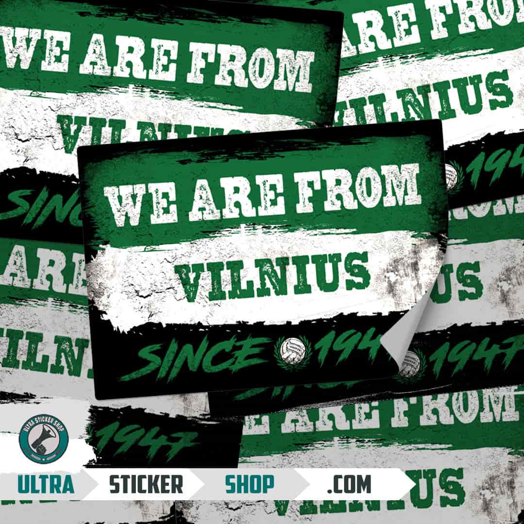 We are from Vilnius since 1947 Stickers