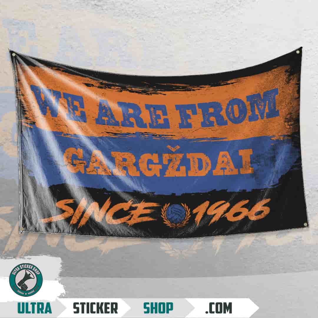 We are from Gargždai since 1966 Flag
