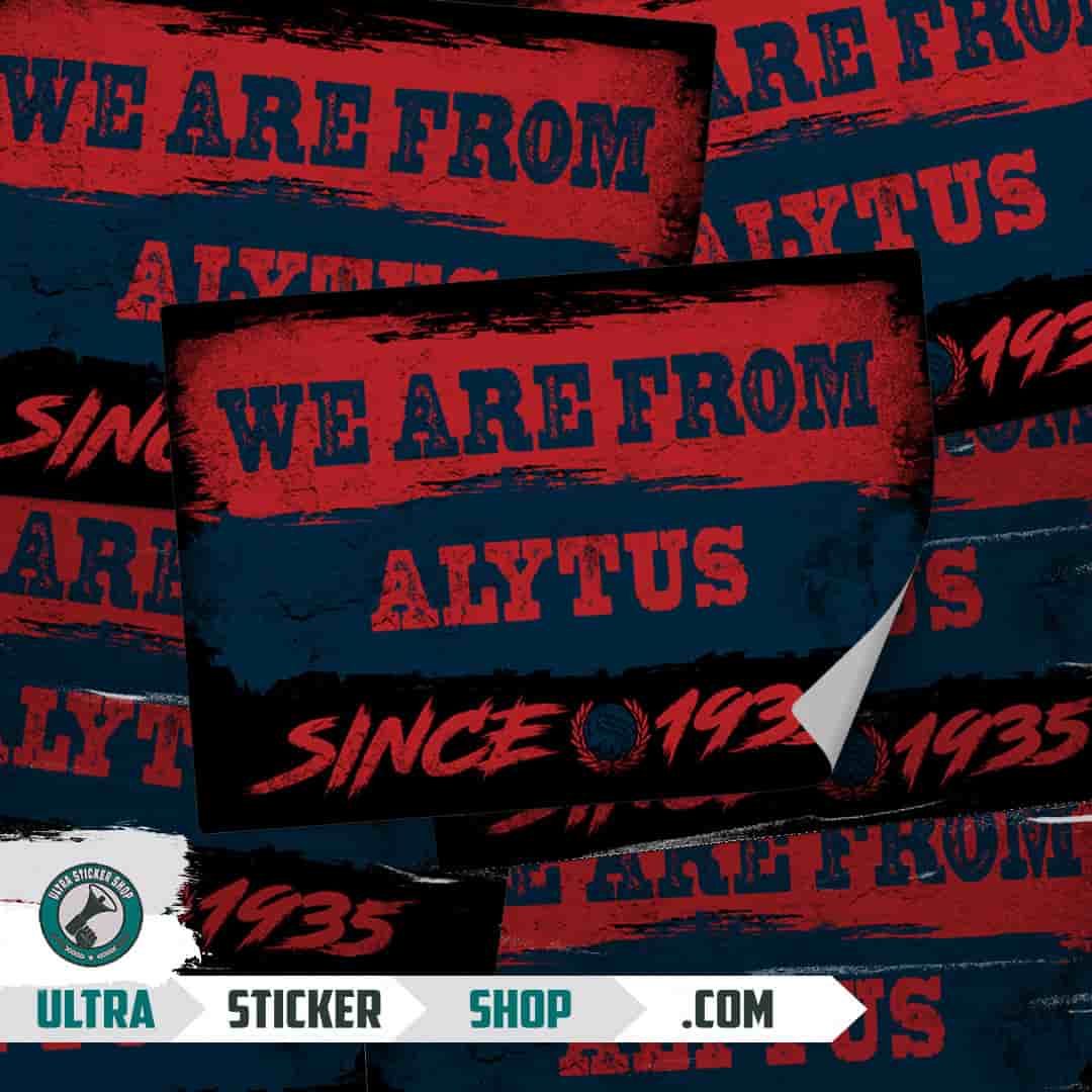 We are from Alytus since 1935 Stickers