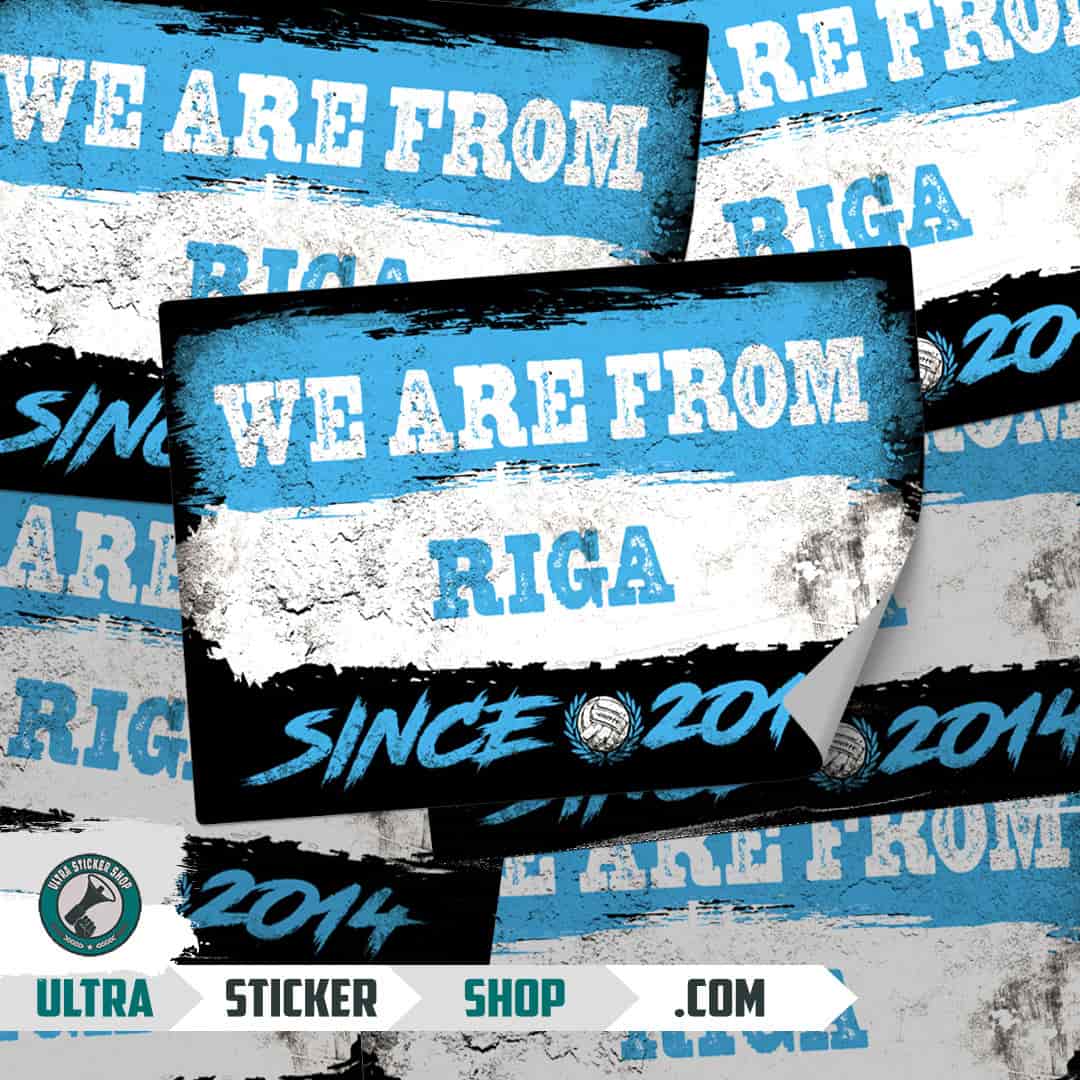 We are from Riga since 2014 Stickers