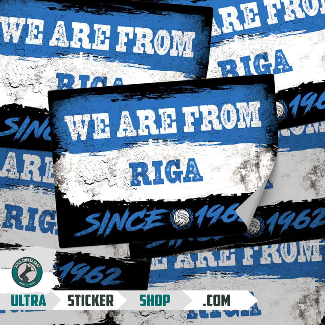 We are from Riga since 1962 Stickers