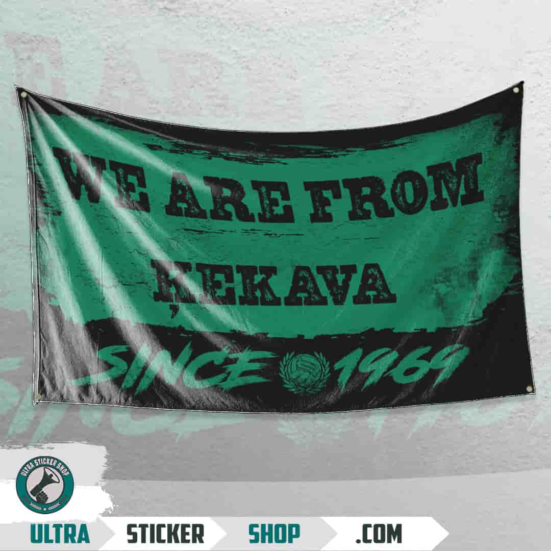 We are from Ķekava since 1969 Flag