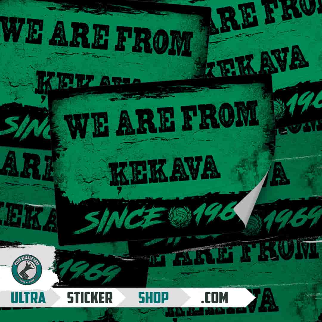 We are from Ķekava since 1969 Stickers